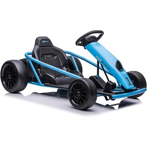 Jojoka Kids Go-Kart, 12V Drift Kart with Dual 300W Brushless Motors, 8mph Electric Go Kart, Outdoor Ride On Toy - 1 of 4