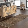 Home Conservatory Striped Handwoven Jute Indoor Area Rug - 2 of 4