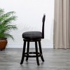 24" Counter Height Swivel Stool Modern Dining Chairs Bar Chairs X-Backrest Chair Armless Stool - 3 of 4