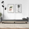 vidaXL Sofa Bed Dark Gray Fabric (100% polyester), plywood, plastic Large - 2 of 4