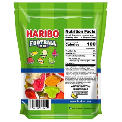 Haribo Football Mix Standup Bag Gummy Candy - 9oz