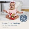 Bearington Baby 1st Christmas, 5.5 Inch Teddy Bear Plush Stuffed Animal, Soft Baby Rattles and Plush Rings - 3 of 4