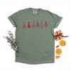 Simply Sage Market Row Of Christmas Trees Garment Dyed Tee - 3 of 4