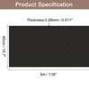 Unique Bargains Wallpaper, Peel and Stick Wallpaper Contact Paper Solid Color Vinyl Self-Adhesive Wall Paper Decorative Black 118" x 15.7" - 2 of 4