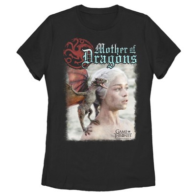Details about   nWT HBO Women's Game of Thrones Mother of Dragons Short Sleeve Graphic T-Shirt 