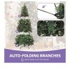 6ft/7.5ft/9ft Christmas Tree with Remote Control with Partially Frosted Tips, Pine Cones & Red Berries,LED Lights with 11 Modes for Home - 4 of 4