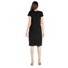 24seven Comfort Apparel Womens Short Sleeve Knee Length Dress - 3 of 4