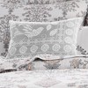 Filigree Grey Bird Decorative Pillow - Levtex Home - 2 of 3