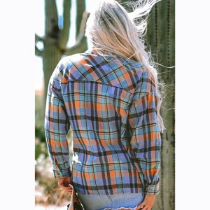Plaid Print Loose Vintage Shirt - 1 of 1