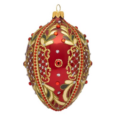 Miss Christmas 5.5 Inch Windsor Red Christmas Tree Ornament , Christmas Decor Holiday Easter Decoration (1PC)