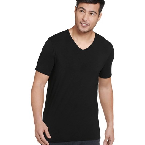 Jockey Men's Active Ultra Soft Modal V-neck T-shirt M Black : Target