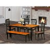Seaside Dining Set - 7 Piece Table & Chair Set - Rubberwood Construction - Cherry Finish - Expandable Table - 2 of 4
