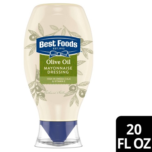 Best Foods Mayonnaise Dressing With Olive Oil Squeeze - 20 Fl Oz