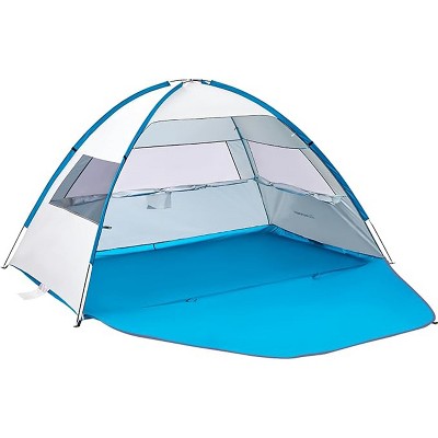 Boersma Beach Tent – UPF 50+ sun protection, fits 3 people. Portable, easy setup cabana for beach, park, or outdoor shade anywhere.