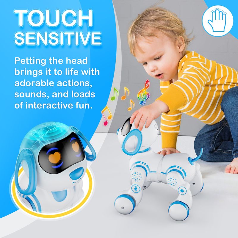 Contixo R3 Interactive Smart Robot Pet Dog Toy with Remote Control - Blue, 5 of 8