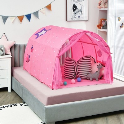 Costway Kids Bed Tent Play Tent Portable Playhouse Twin Sleeping W ...