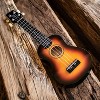 Autographed Sawtooth Sunburst Basswood Soprano Ukulele w Gig Bag and Official Brake Stickers - 2 of 4