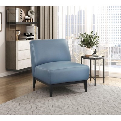 NicBex Luxury Leather Accent Chair, Modern Living Room Chair with Cushioned Seat & Back with Reinforced Solid Wood Frame