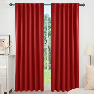 Deconovo 52" Back Tab Thermal Blackout Curtains (2 Panels) - 1 of 4
