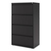 Alera Lateral File, 4 Legal/Letter-Size File Drawers, Black, 30" x 18.63" x 52.5" - image 4 of 4