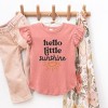 The Juniper Shop Hello Little Sunshine Toddler Flutter Sleeve Tee - 2 of 2