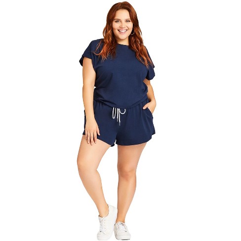 Avenue Women's Plus Size Simple Day Short - image 1 of 4