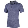 Golf Shirts for Men,Long Sleeve,Polo,Casual Collared T-Shirt,Stylish Quick Dry Polo Shirt - 3 of 4