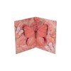 Unique Bargains Greeting Card Rose Butterfly Paper 5.9"x4.4"x0.4" 1 Pc - 3 of 4