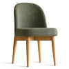 Upholstered Linen Dining Chairs with Solid Wood Legs, Modern Armless Fabric Chairs for Dining Room or Kitchen Table-Maison Boucle - 4 of 4