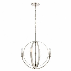 Elk Home Rotunde 4 - Light Chandelier in  Matte White - 1 of 4