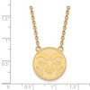 Black Bow Jewelry 10k Yellow Gold Colorado State Rams NCAA Necklace 18 Inch - 2 of 4