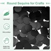 Unique Bargains PVC Durable Lightweight Bend-Resistant Sequin Embellishments 450 Pcs Black - 2 of 4