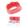 Hudson Baby Infant Girls Headband and Socks Giftset, Teal Coral, One Size - 3 of 4