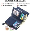 BEAFUP Women's Genuine Leather Wallet,Compact Size Wallet, RFID Blocking,with 14 Slots and 2 Zippered Pockets & Zipper Coin Pouch - 4 of 4