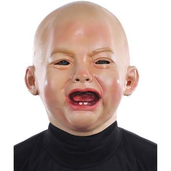 Seasonal Visions Adult Crying Baby Costume Mask - 13 in. - Beige