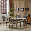 Christopher Knight Home Set of 4 Rylee French Country Rubberwood Upholstered Dining Chairs Blue Gray - 2 of 4