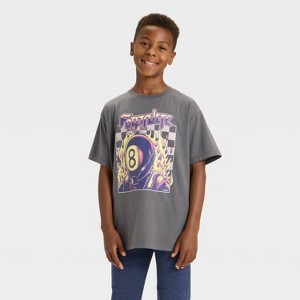 Boys' Fortnite Oversized Short Sleeve Graphic T-Shirt - Dark Gray - 1 of 4