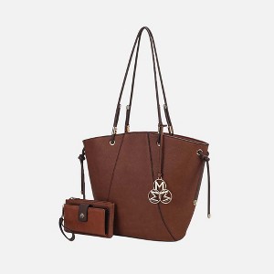 MKF Collection Liv Vegan Leather Women’s Tote Handbag with Matching Wallet by Mia K - 1 of 4