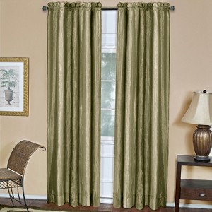 GoodGram Ombre Crushed Satin Sheer Single Window Curtains & Valances - 1 of 4