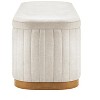 New Pacific Direct Clinton Chenille Storage Bench - 3 of 4