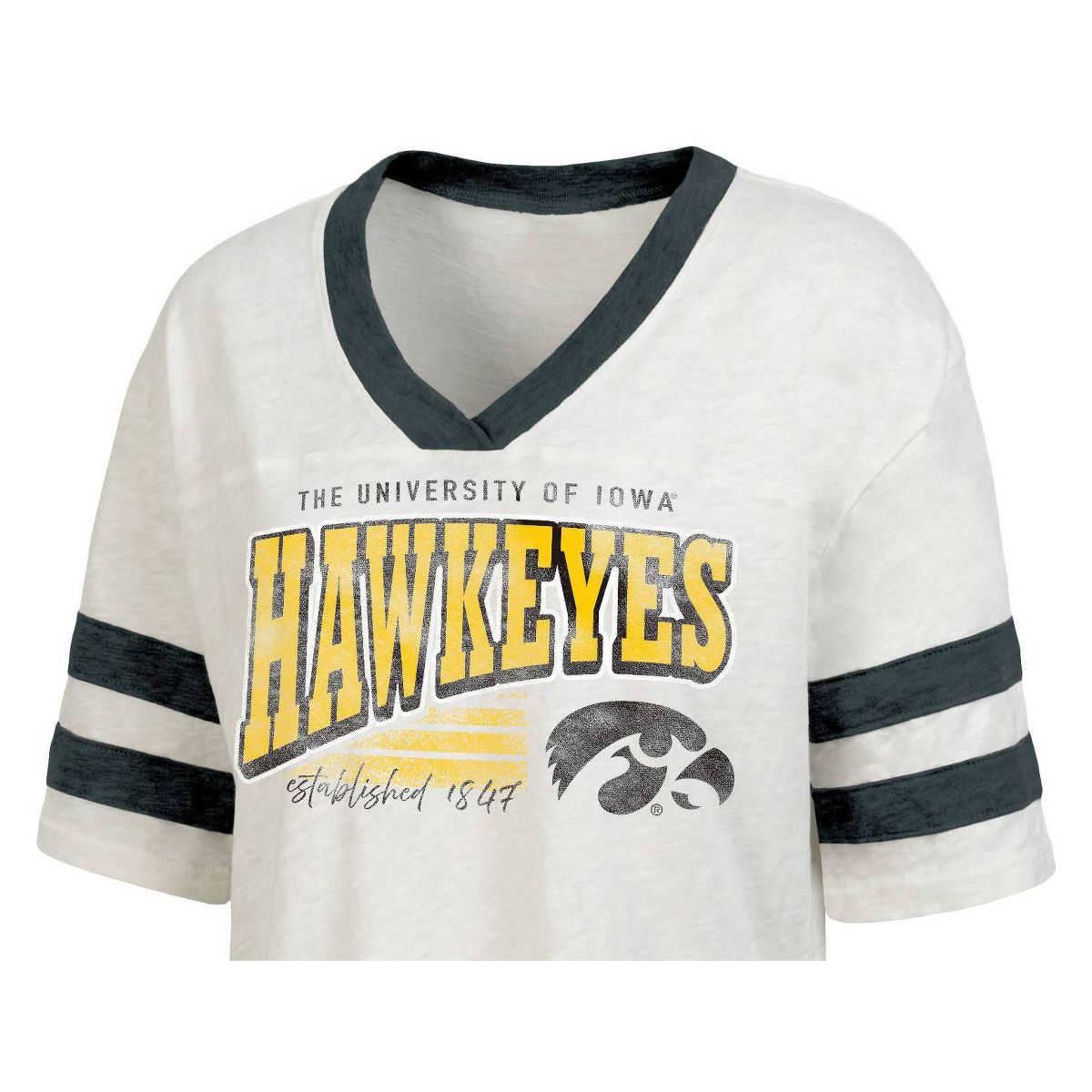 NCAA Iowa Hawkeyes Women's V-Neck T-Shirt - thumbnail 3