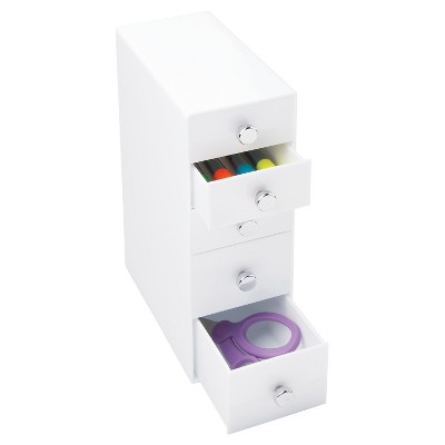 InterDesign 5 Drawer Desktop Storage Unit - White