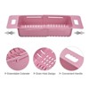 Unique Bargains Extendable Over the Sink Strainer Fruit Vegetable Wash Basket Adjustable Colander for Kitchen Plastic - 4 of 4