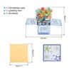 Unique Bargains 3D Pop-Out Gold Foil Birthday Card with Greeting Card and Envelope - 2 of 4
