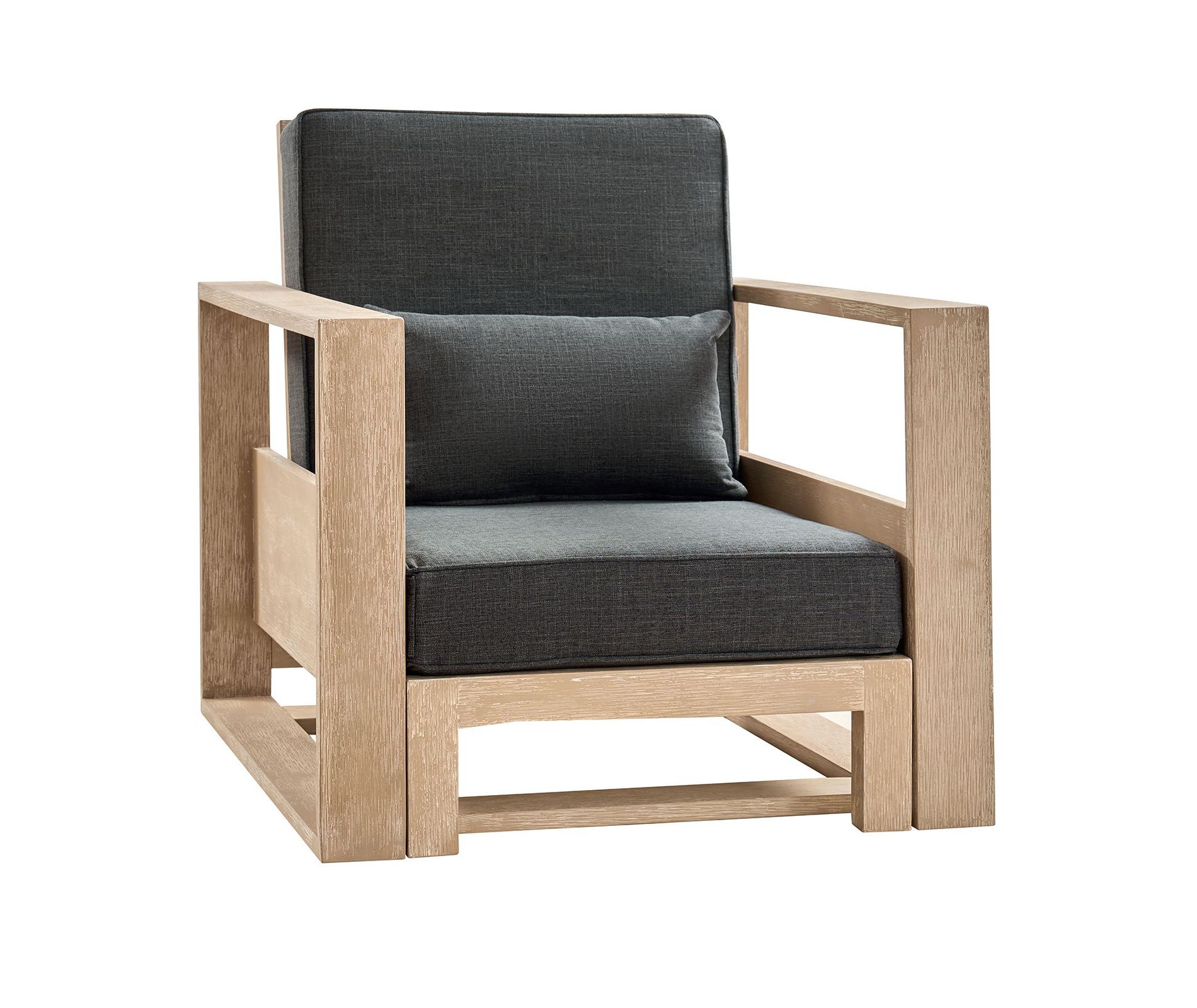 Amilcare Chaise Lounge with Adjustable Backrest|HULALA HOME-Charcoal
