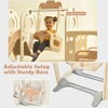 Children's Swing Set with Bus Play Structure Independent Climbing Slide Set, Comes with Basketball Hoop, Suitable for Boys and Girls Gifts - 3 of 4