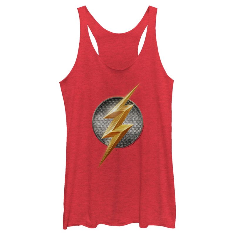 Women's Zack Snyder Justice League The Flash Logo Racerback Tank Top, 1 of 5