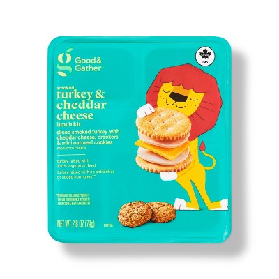 Smoked Turkey & Cheddar Cheese Lunch Kit - 2.8oz - Good & Gather™