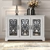 Galano Calidia Wood 45.7 in. 3 Door Sideboard with Adjustable Shelves - 4 of 4