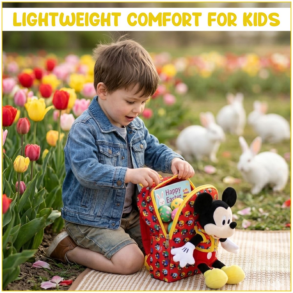 Disney Mickey Mouse Preschool Plush Mickey & 10" Backpack - thumbnail 4